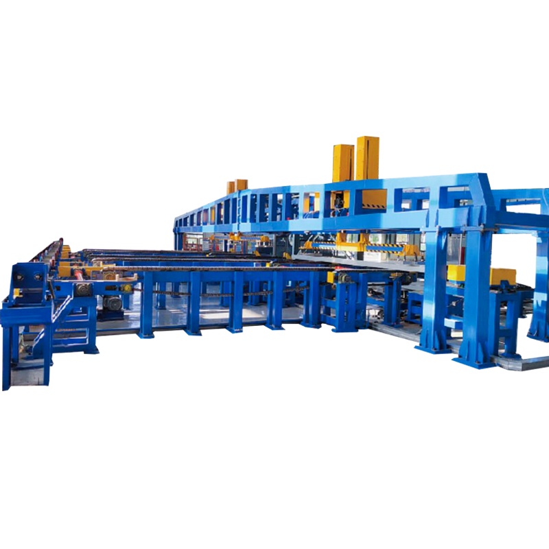 Tube Stacking At Strapping Machine